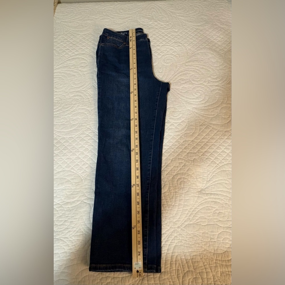 Talbots Dark Blue Straight Crop Jeans - Picture 5 of 6